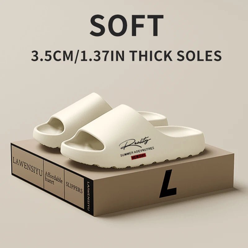 Comfortable And Lightweight Outdoor Slippers, Non-Slip Home Summer Beach Slippers, Same Style For Men And Women(No Shoe Box) - El Bean0s