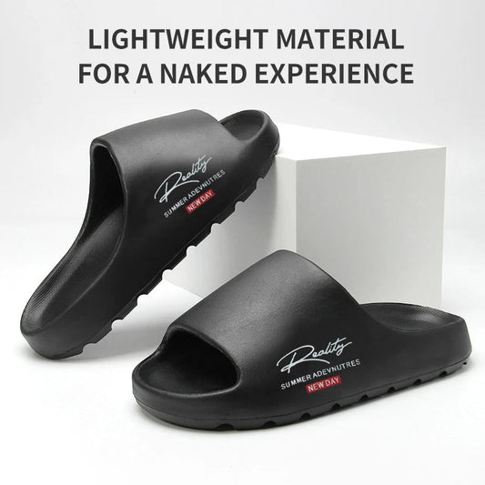 Comfortable And Lightweight Outdoor Slippers, Non-Slip Home Summer Beach Slippers, Same Style For Men And Women(No Shoe Box) - El Bean0s