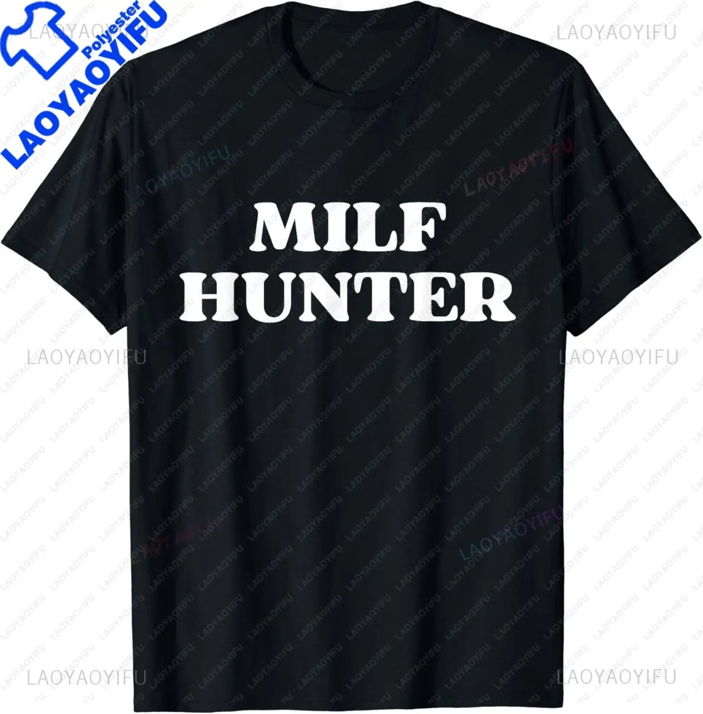 MILF Hunter | Funny Adult Humor Joke for Men Who Love Milfs T-Shirt Men Clothing Tops Graphic T Shirts Camisetas Streetwear - El Bean0s