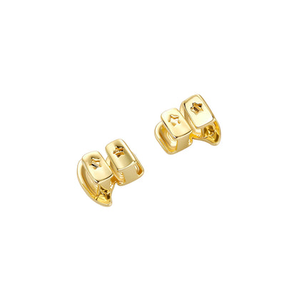 TOPGRILLZ Vampire DIY Double Fangs Grillz Glossy Teeth Caps Removable 2PCS Dental Grills For Men Women Halloween Cosplay Gift
