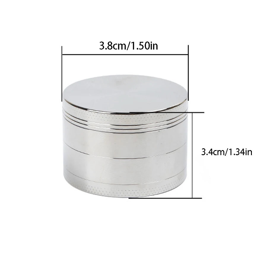 4 Layers Mini Cute 40mm Hemp Pepper Pot Spice Mill Zinc Alloy Metal Dry Herb Smoke Cigarette Accessories Herbal Tobacco Grinder
