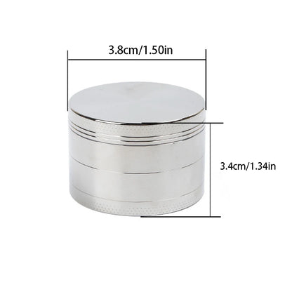 4 Layers Mini Cute 40mm Hemp Pepper Pot Spice Mill Zinc Alloy Metal Dry Herb Smoke Cigarette Accessories Herbal Tobacco Grinder