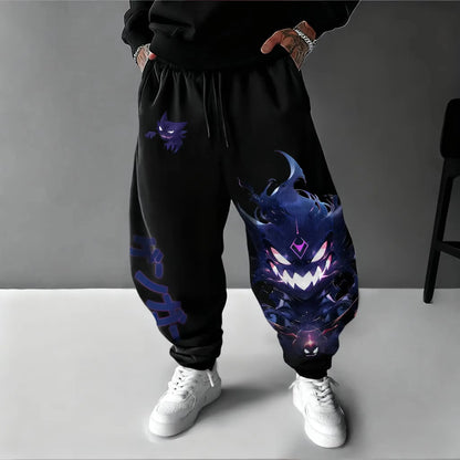 Y2K 2026 Pokemon Gengar Cotton Sweetpants Men Women Sport Pants Spring Summer Streetwear Hip Hop Casual Loose Joggers Trousers