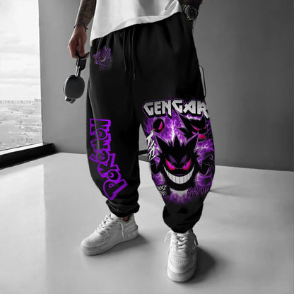 Y2K 2026 Pokemon Gengar Cotton Sweetpants Men Women Sport Pants Spring Summer Streetwear Hip Hop Casual Loose Joggers Trousers