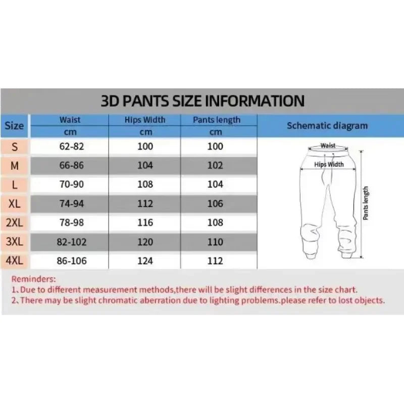 Y2k Flared Pants Hip Hop Men Loose 3D Print Trousers Casual Sweatpants Mid Waist Sporty Female Streetwear Vintage Flared Pants