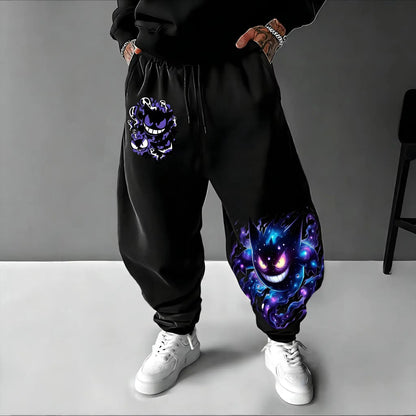 Y2K 2026 Pokemon Gengar Cotton Sweetpants Men Women Sport Pants Spring Summer Streetwear Hip Hop Casual Loose Joggers Trousers