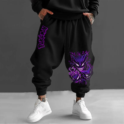 Y2K 2026 Pokemon Gengar Cotton Sweetpants Men Women Sport Pants Spring Summer Streetwear Hip Hop Casual Loose Joggers Trousers