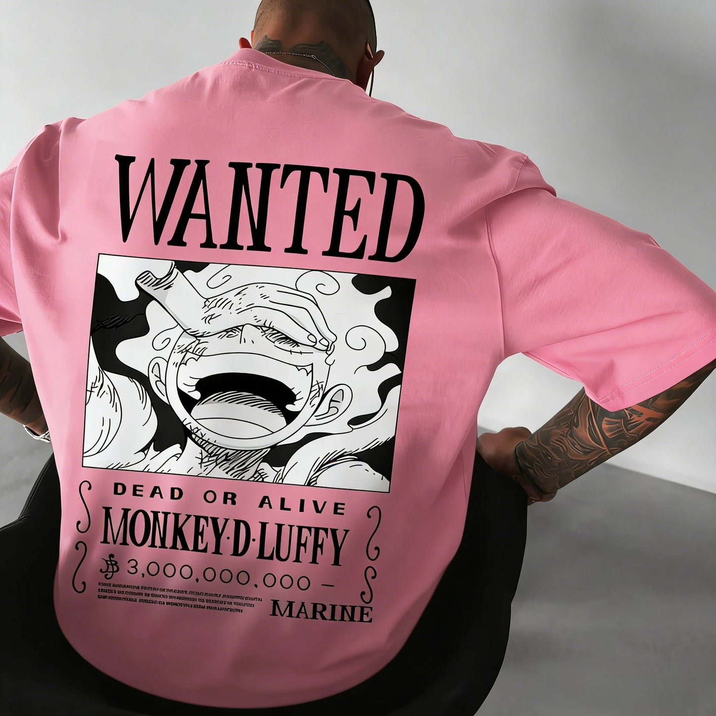 ONE PIECE Anime Luffy GEAR 5 Printed Cotton T-shirt Men's and Women's Summer New Street Hip Hop Loose Casual Parent Child Top - El Bean0s