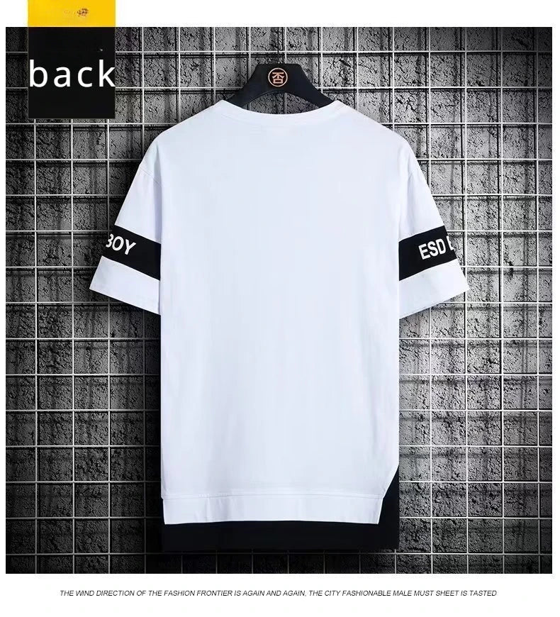 T Shirt Brand Men Clothing T-Shirts Fashion Short Sleeve Tshirt Streetwear Summer Round Neck Tees Man Sport Sportwear vintage - El Bean0s