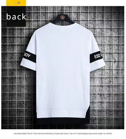 T Shirt Brand Men Clothing T-Shirts Fashion Short Sleeve Tshirt Streetwear Summer Round Neck Tees Man Sport Sportwear vintage - El Bean0s