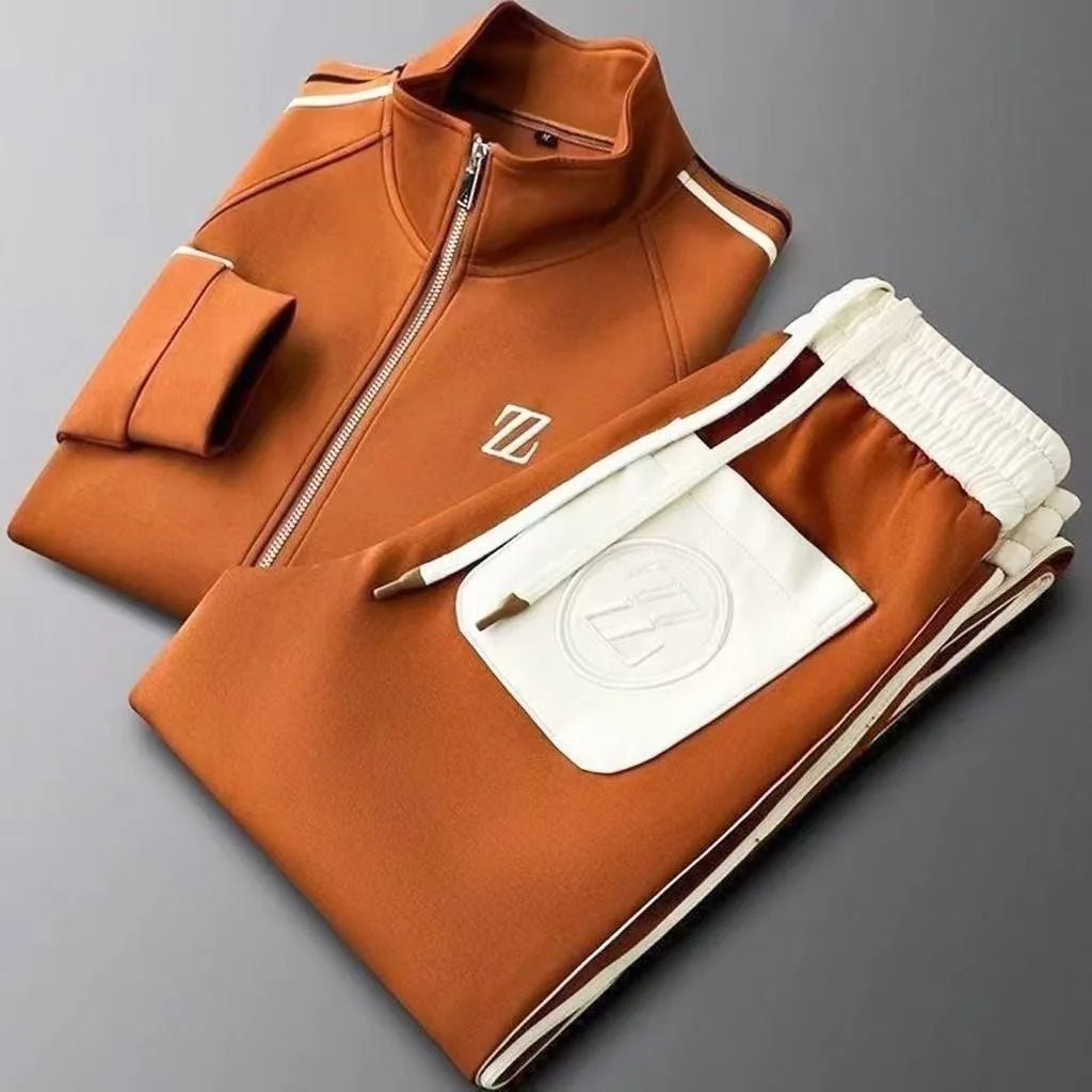 2025 men tracksuit Sportswear Suit Men's Jacket Trendy ins Embroidered Fashion Men's Jacket Trousers Two-Piece Set men clothing - El Bean0s