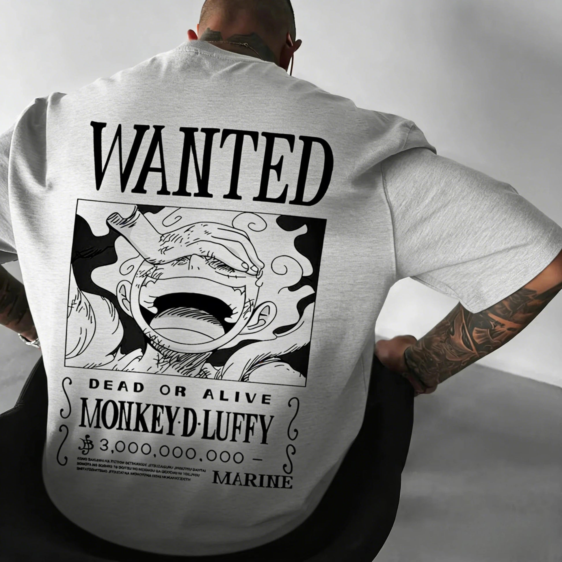 ONE PIECE Anime Luffy GEAR 5 Printed Cotton T-shirt Men's and Women's Summer New Street Hip Hop Loose Casual Parent Child Top - El Bean0s