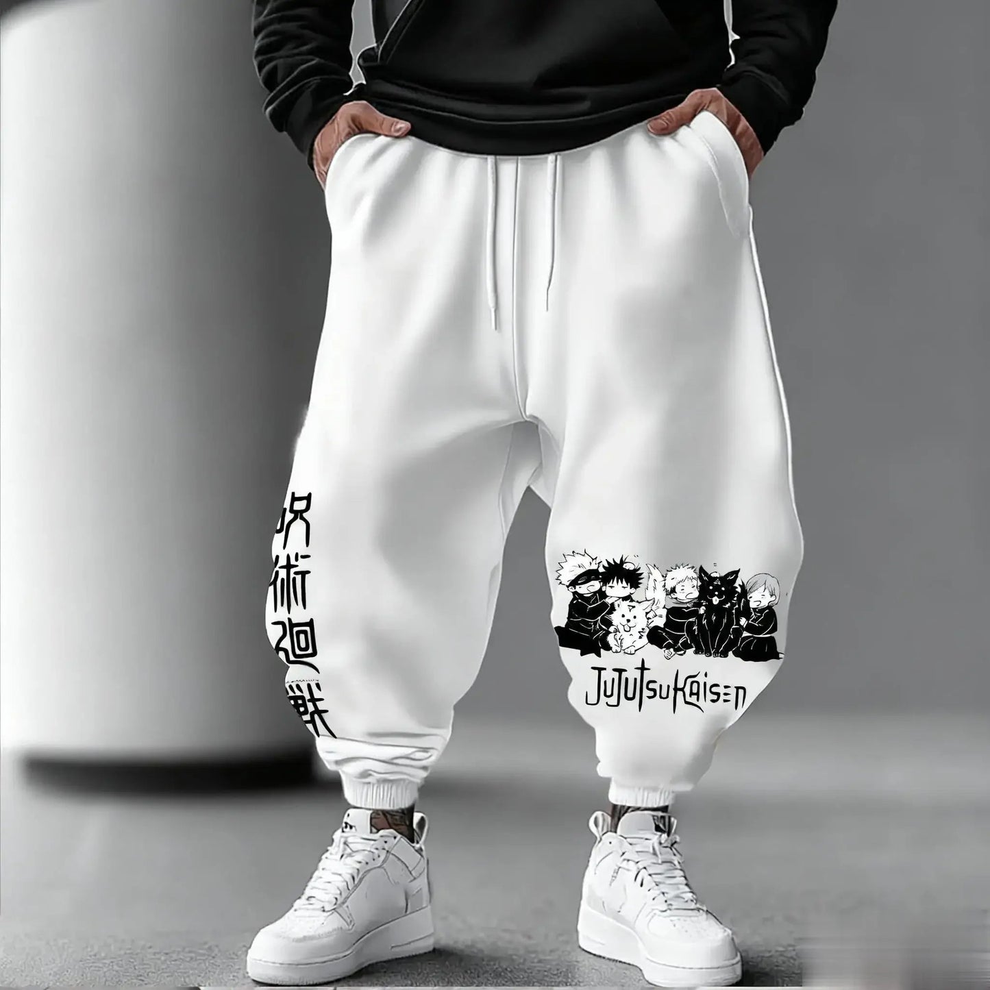 Jujutsu Kaisen Men Jogging Pants Loose Casual Sweatpants Japanese Anime Print Streetwear Graphic Hip Hop Trousers Y2k Clothes - El Bean0s