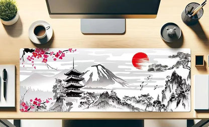 Sakura Japanese Cherry Blossom Mouse Pad Gaming XXL HDMousepad XL Keyboard Pad Non-Slip Office Carpet Laptop Mice Pad - El Bean0s