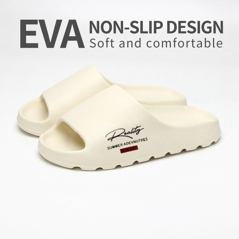 Comfortable And Lightweight Outdoor Slippers, Non-Slip Home Summer Beach Slippers, Same Style For Men And Women（No Shoe Box） - El Bean0s
