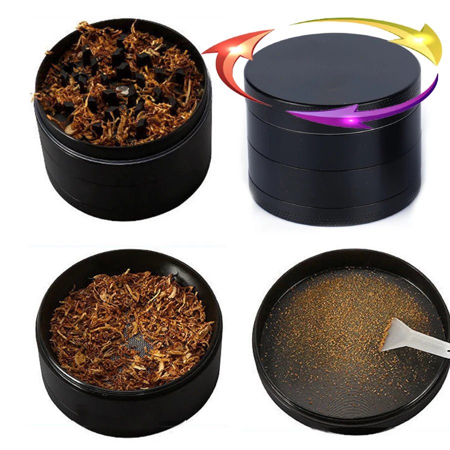 40mm Mini Herb Grinder: Stylish Zinc Alloy Spice Mill for Dry Herb & Tobacco - El Bean0s