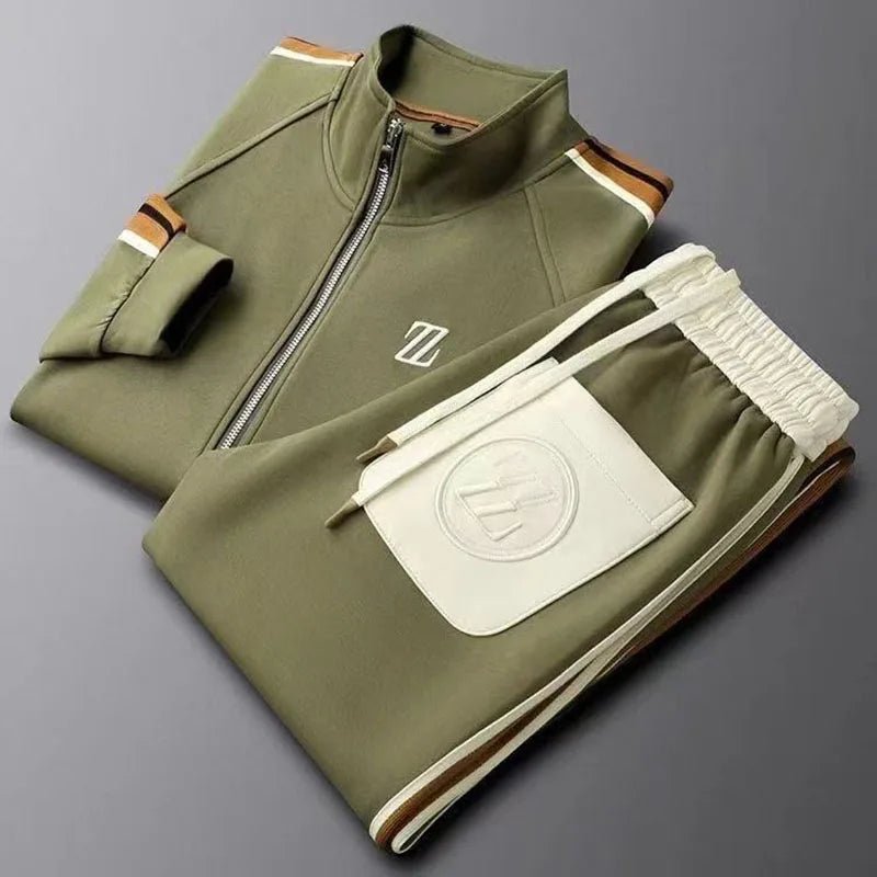 2025 men tracksuit Sportswear Suit Men's Jacket Trendy ins Embroidered Fashion Men's Jacket Trousers Two-Piece Set men clothing - El Bean0s