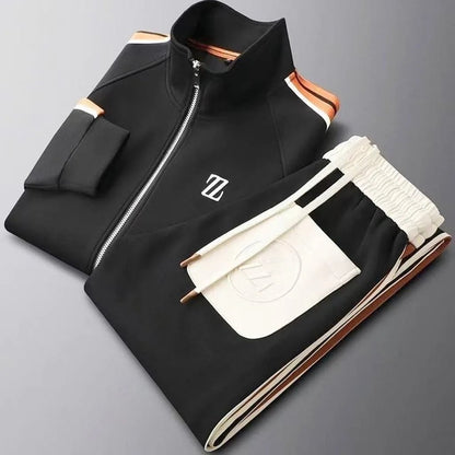 2025 men tracksuit Sportswear Suit Men's Jacket Trendy ins Embroidered Fashion Men's Jacket Trousers Two-Piece Set men clothing - El Bean0s