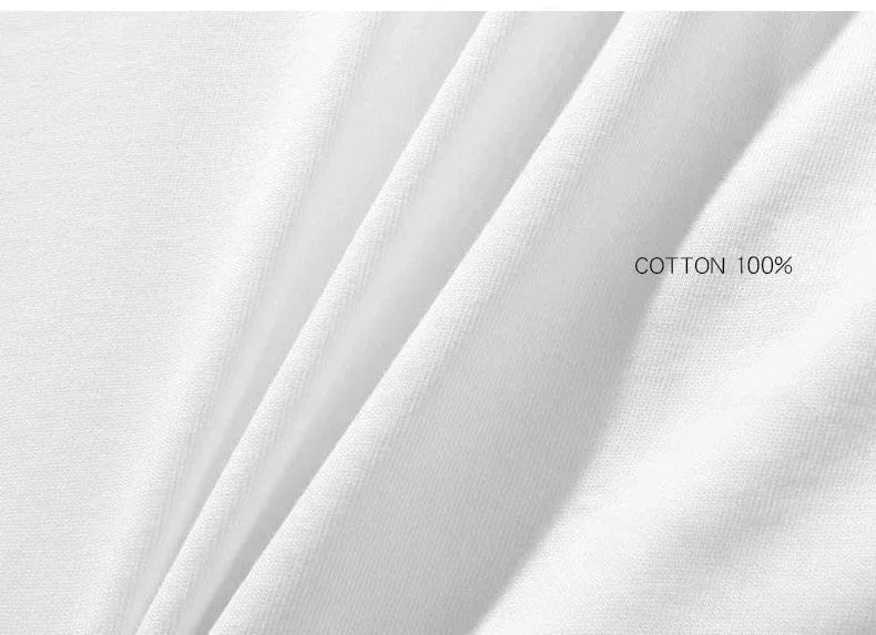 100% pure cotton men's luxurious brand letter print T-shirt, short-sleeved T-shirt, high-quality men's clothing, streetwear - El Bean0s