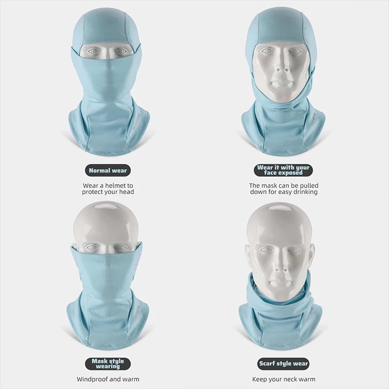 WEST BIKING Windproof Warm Headgear High Elasticity Breathable Balaclava Face Mask Men Women Cycling Running Ski Warm Scarf Cap - El Bean0s