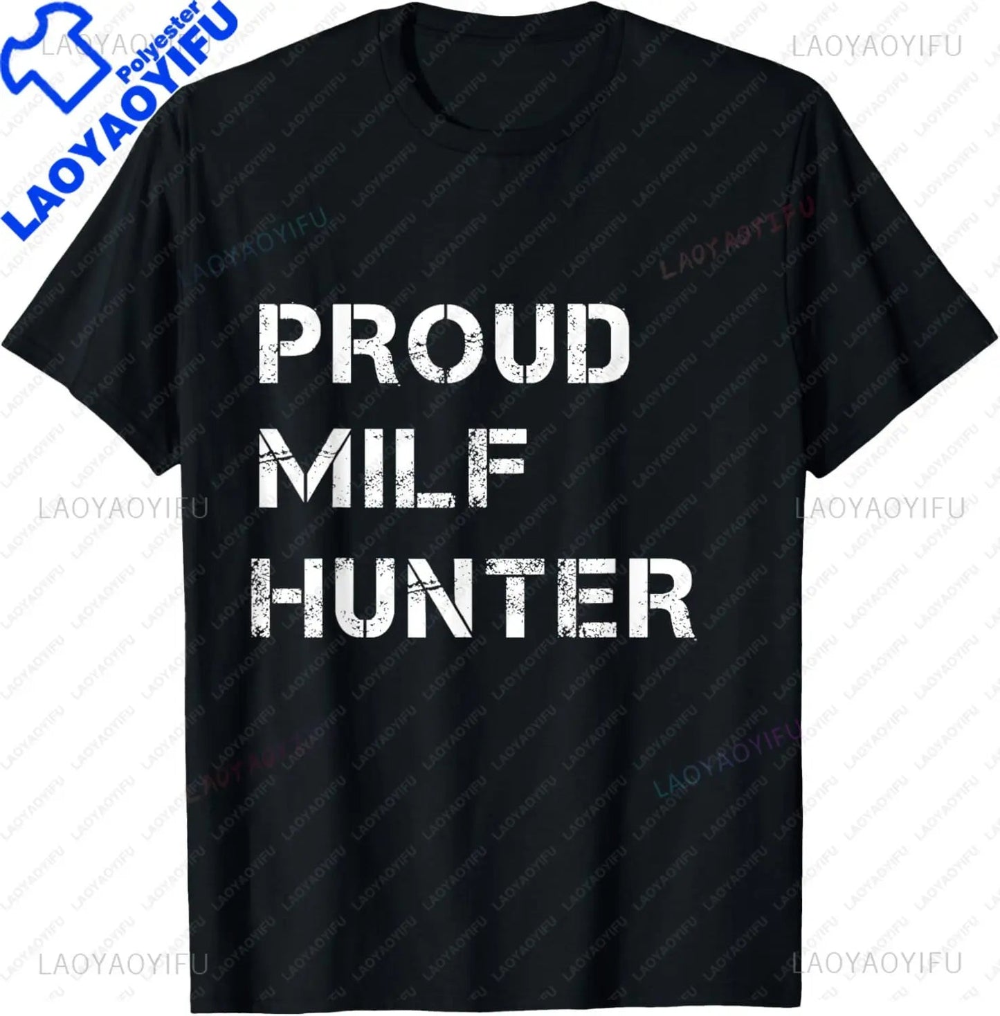MILF Hunter | Funny Adult Humor Joke for Men Who Love Milfs T-Shirt Men Clothing Tops Graphic T Shirts Camisetas Streetwear - El Bean0s