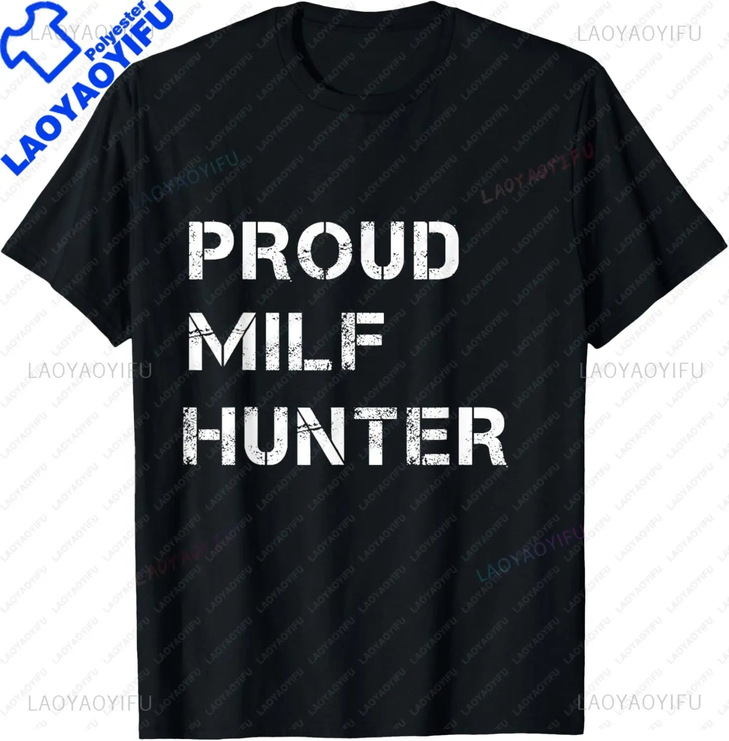 MILF Hunter | Funny Adult Humor Joke for Men Who Love Milfs T-Shirt Men Clothing Tops Graphic T Shirts Camisetas Streetwear - El Bean0s