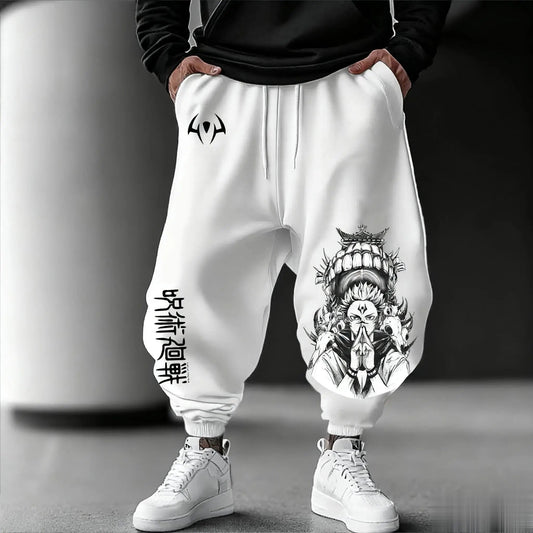 Jujutsu Kaisen Men Jogging Pants Loose Casual Sweatpants Japanese Anime Print Streetwear Graphic Hip Hop Trousers Y2k Clothes - El Bean0s