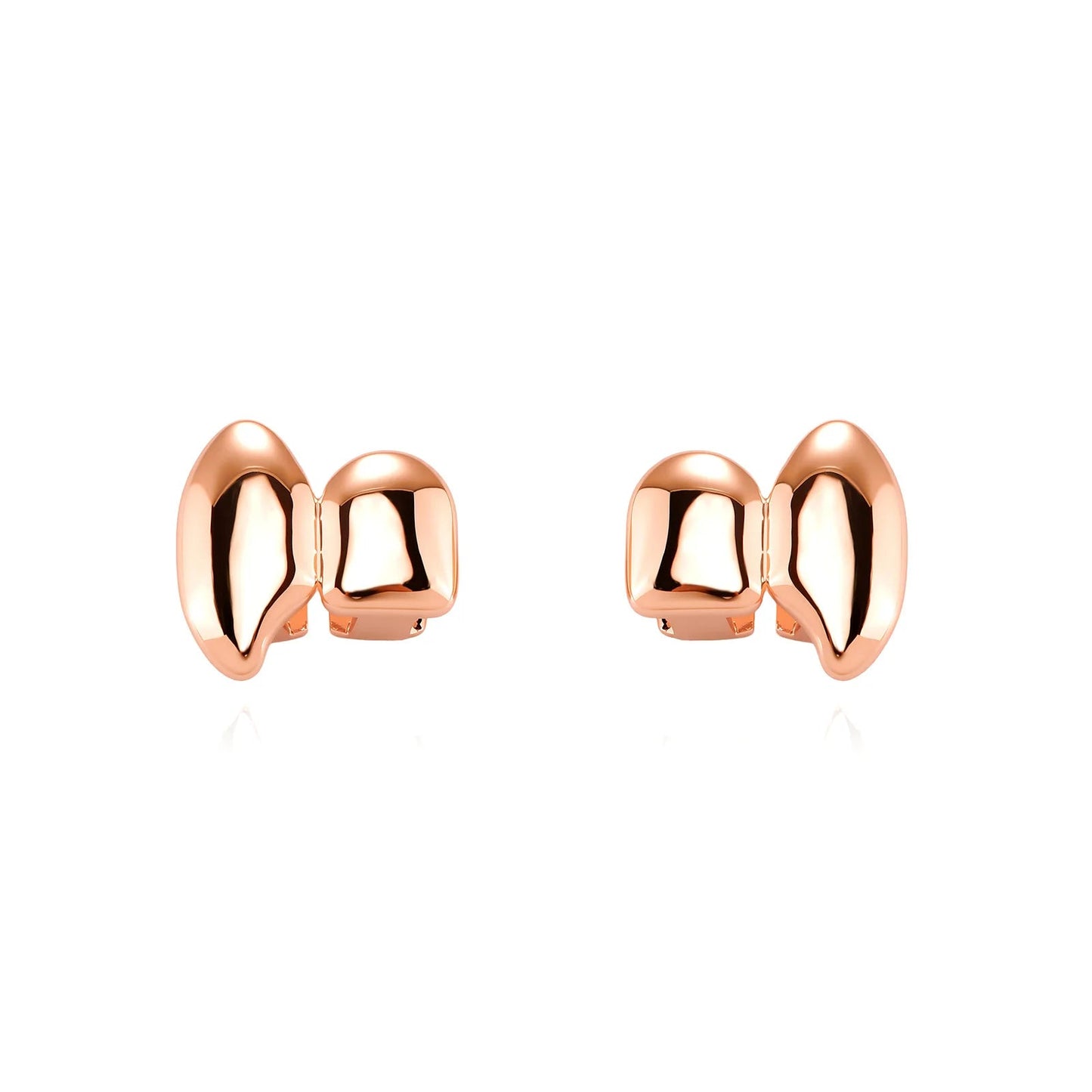 TOPGRILLZ Vampire DIY Double Fangs Grillz Glossy Teeth Caps Removable 2PCS Dental Grills For Men Women Halloween Cosplay Gift - El Bean0s