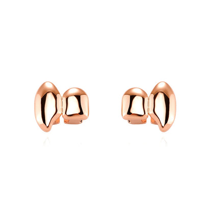 TOPGRILLZ Vampire DIY Double Fangs Grillz Glossy Teeth Caps Removable 2PCS Dental Grills For Men Women Halloween Cosplay Gift - El Bean0s