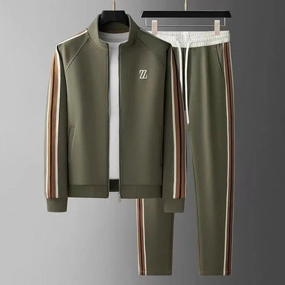 2025 men tracksuit Sportswear Suit Men's Jacket Trendy ins Embroidered Fashion Men's Jacket Trousers Two-Piece Set men clothing - El Bean0s