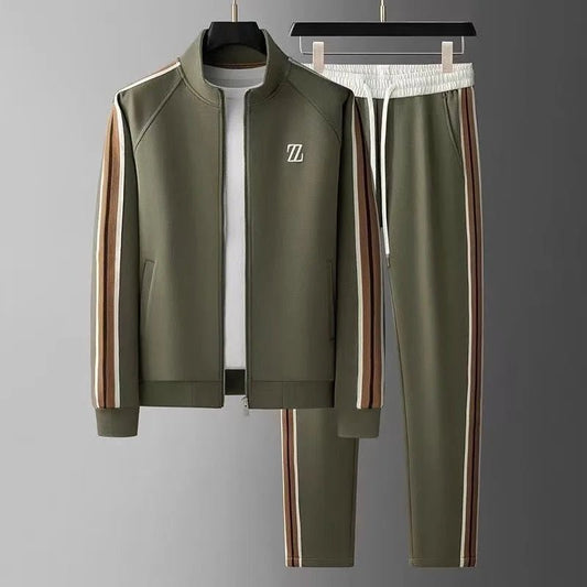 2025 men tracksuit Sportswear Suit Men's Jacket Trendy ins Embroidered Fashion Men's Jacket Trousers Two-Piece Set men clothing - El Bean0s