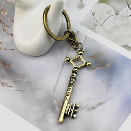 Anime Attack On Titan Keychain Shingeki no Kyojin Scouting Legion Emblem Pendant Key Chain for Women Men Cosplay Jewelry Gift - El Bean0s