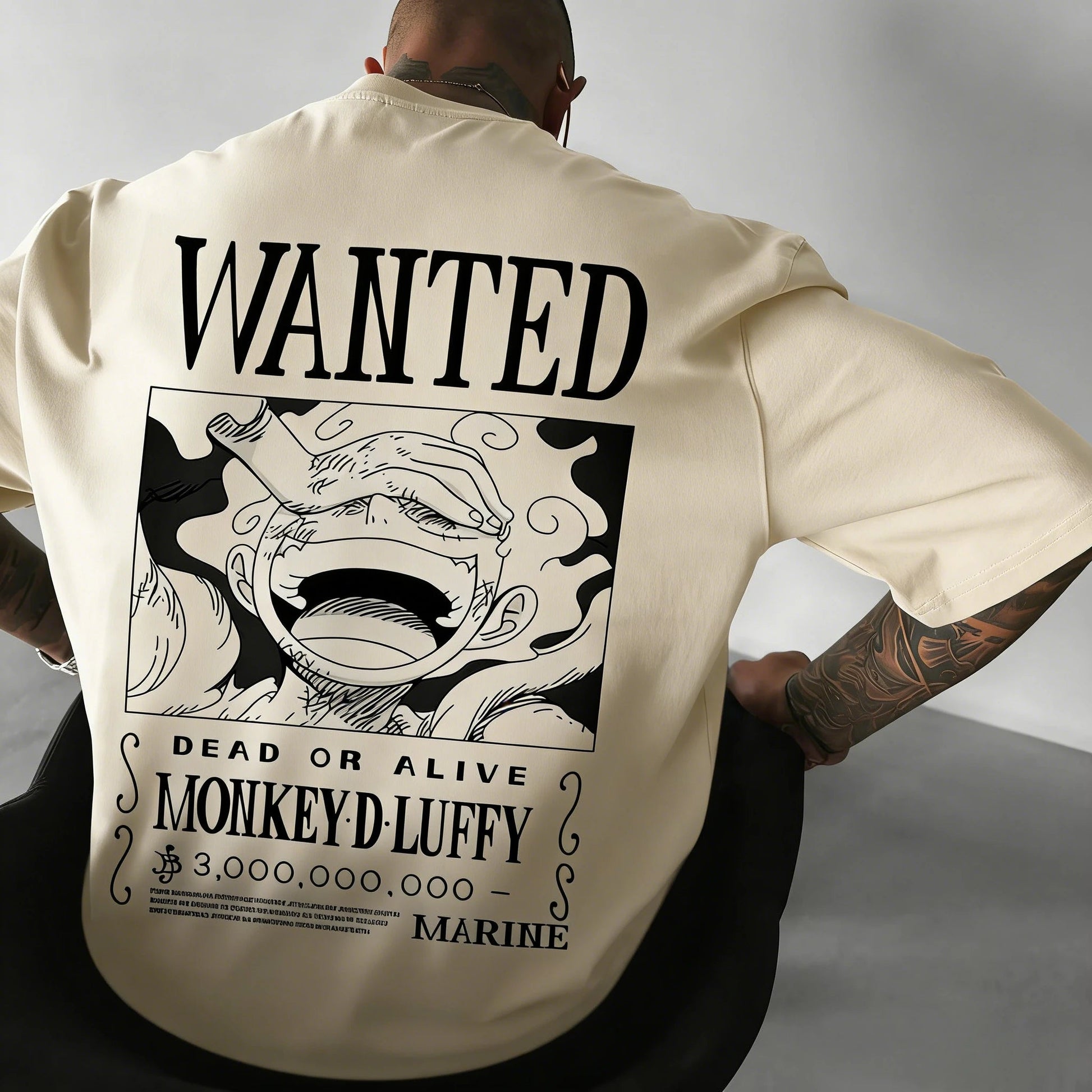 ONE PIECE Anime Luffy GEAR 5 Printed Cotton T-shirt Men's and Women's Summer New Street Hip Hop Loose Casual Parent Child Top - El Bean0s