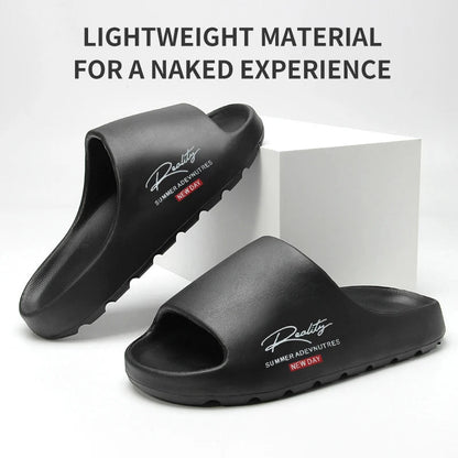 Comfortable And Lightweight Outdoor Slippers, Non-Slip Home Summer Beach Slippers, Same Style For Men And Women（No Shoe Box） - El Bean0s