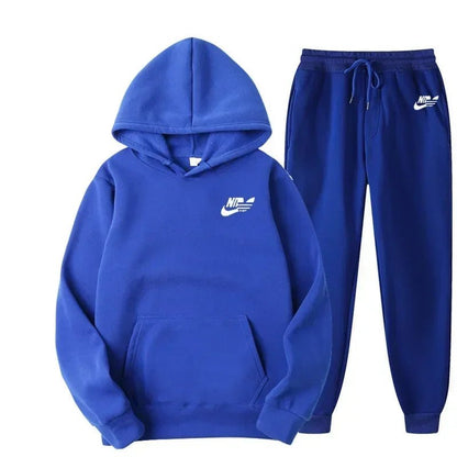 2025 Spring Autumn Men Casual Two Piece Sets Sweatshirts Men Women Street Los Fashion Printed Sports Suit - El Bean0s