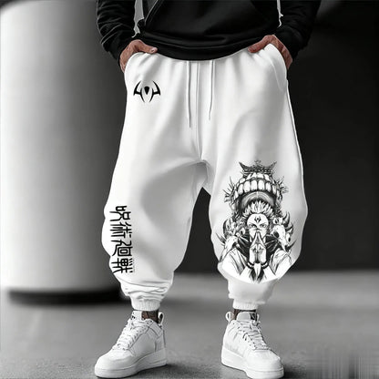 Jujutsu Kaisen Men Jogging Pants Loose Casual Sweatpants Japanese Anime Print Streetwear Graphic Hip Hop Trousers Y2k Clothes - El Bean0s
