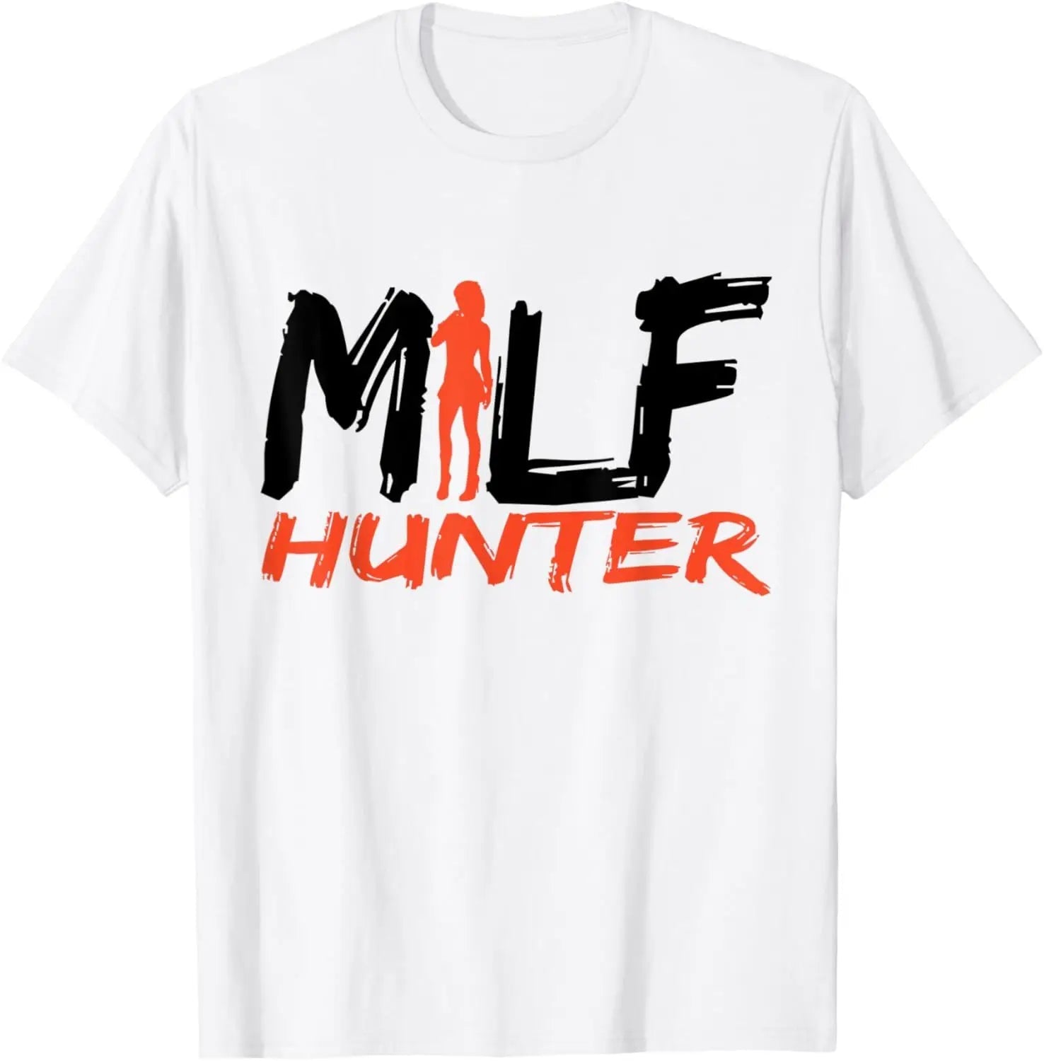 MILF Hunter | Funny Adult Humor Joke for Men Who Love Milfs T-Shirt Men Clothing Tops Graphic T Shirts Camisetas Streetwear - El Bean0s