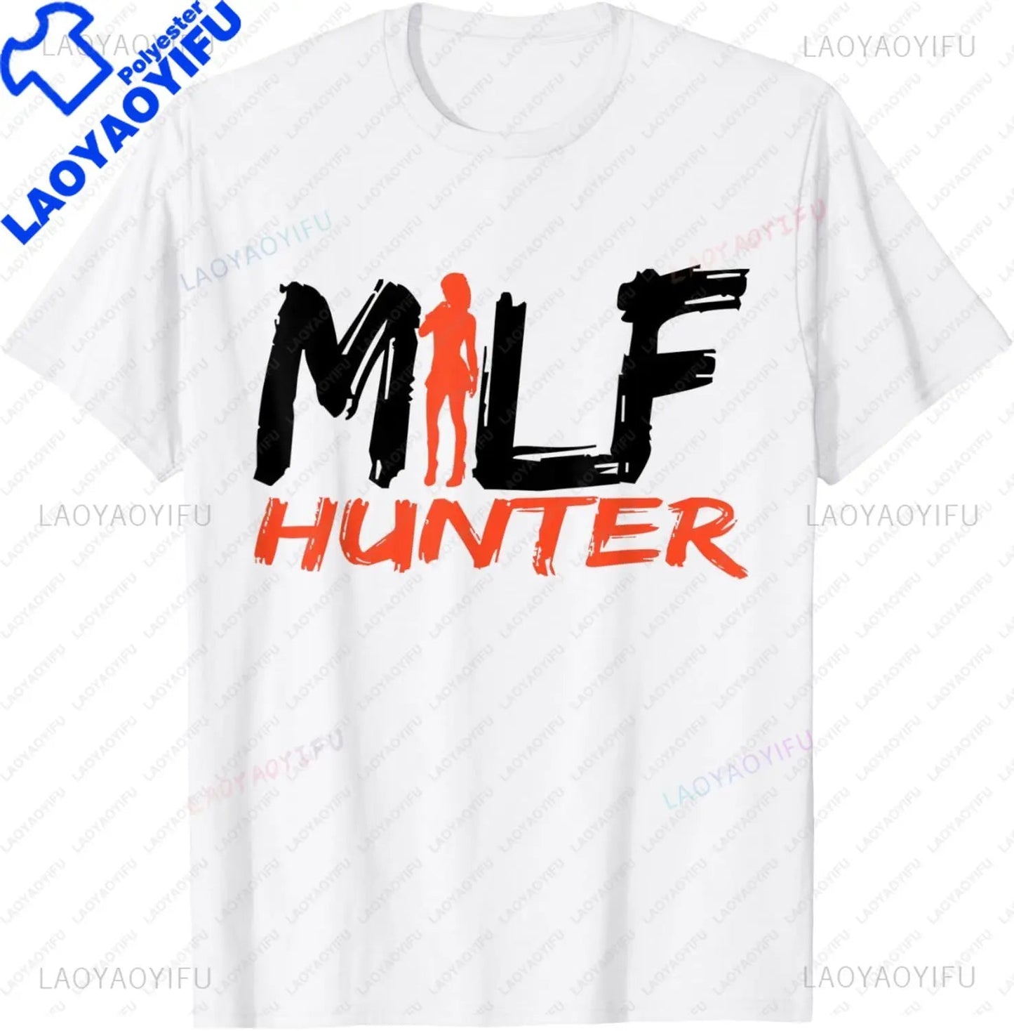 MILF Hunter | Funny Adult Humor Joke for Men Who Love Milfs T-Shirt Men Clothing Tops Graphic T Shirts Camisetas Streetwear - El Bean0s