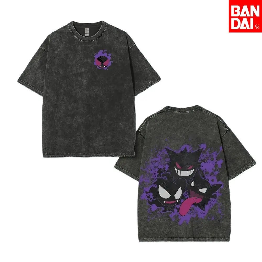 Pokemon Charizard T Shirt Men 2026 Summer Vintage Acid Wash Oversized Tee Japanese Anime Streetwear Hip Hop Harajuku Y2k - El Bean0s