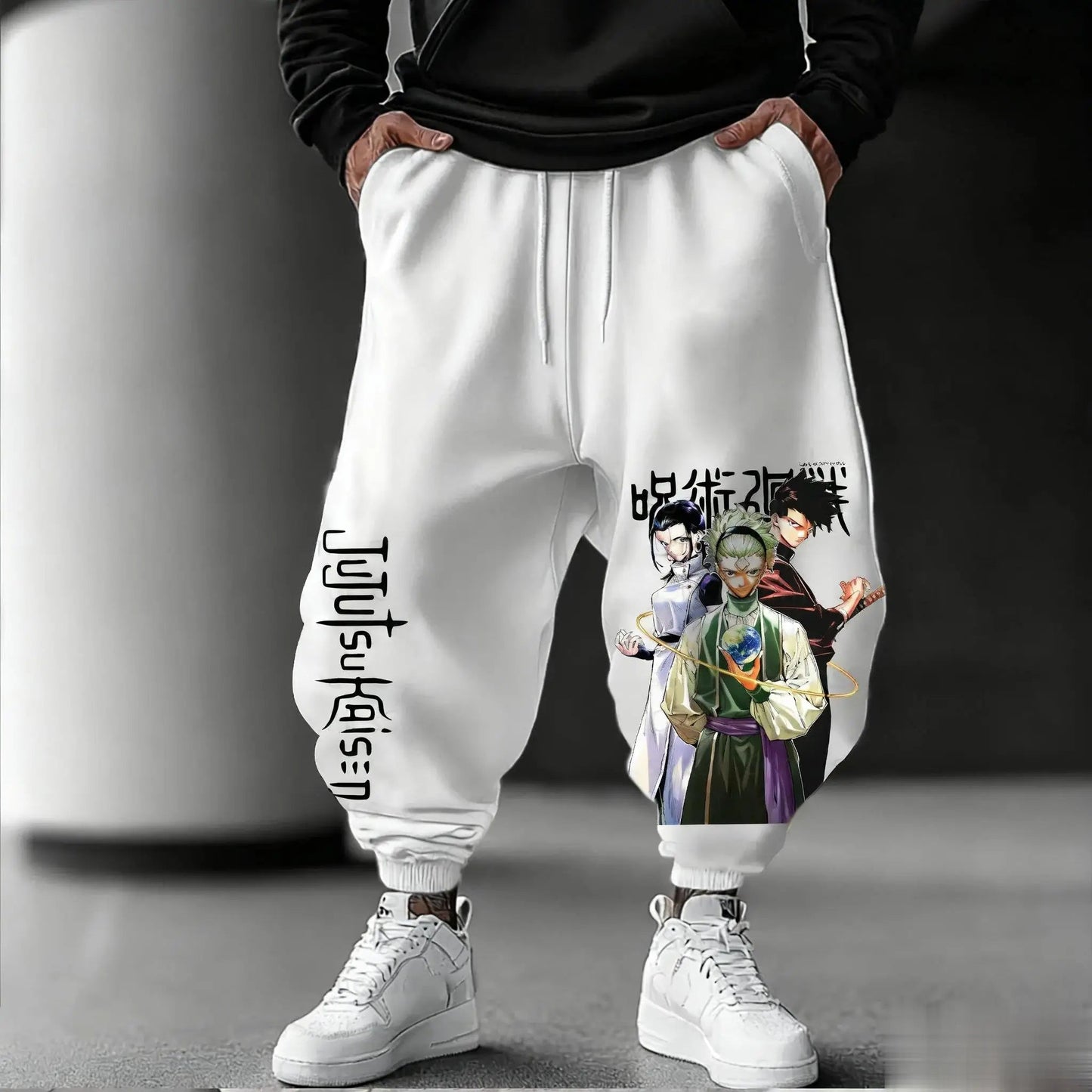 Jujutsu Kaisen Men Jogging Pants Loose Casual Sweatpants Japanese Anime Print Streetwear Graphic Hip Hop Trousers Y2k Clothes - El Bean0s