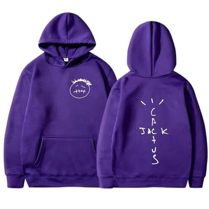 Rapper Cactus Jack Music Album Hoodies Men Women Fashion Hip Hop Sweatshirt Casual Unisex Long Sleeve Oversized Hoody Tops - El Bean0s