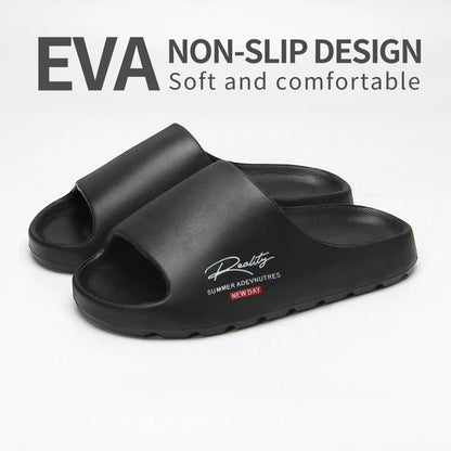 Comfortable And Lightweight Outdoor Slippers, Non-Slip Home Summer Beach Slippers, Same Style For Men And Women（No Shoe Box） - El Bean0s