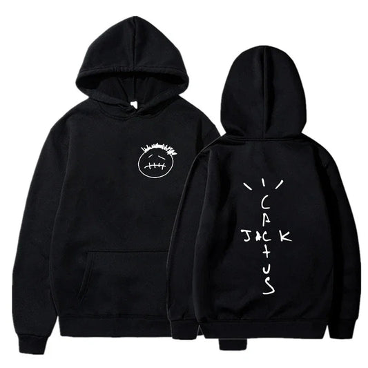 Rapper Cactus Jack Music Album Hoodies Men Women Fashion Hip Hop Sweatshirt Casual Unisex Long Sleeve Oversized Hoody Tops - El Bean0s