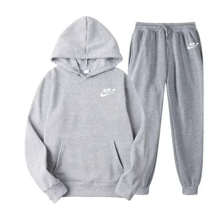 2025 Spring Autumn Men Casual Two Piece Sets Sweatshirts Men Women Street Los Fashion Printed Sports Suit - El Bean0s