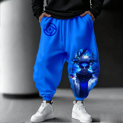 Jujutsu Kaisen Men Jogging Pants Loose Casual Sweatpants Japanese Anime Print Streetwear Graphic Hip Hop Trousers Y2k Clothes - El Bean0s