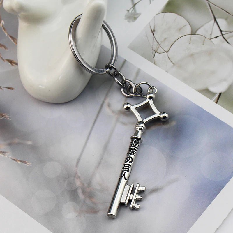 Anime Attack On Titan Keychain Shingeki no Kyojin Scouting Legion Emblem Pendant Key Chain for Women Men Cosplay Jewelry Gift - El Bean0s