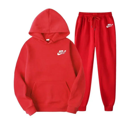 2025 Spring Autumn Men Casual Two Piece Sets Sweatshirts Men Women Street Los Fashion Printed Sports Suit - El Bean0s