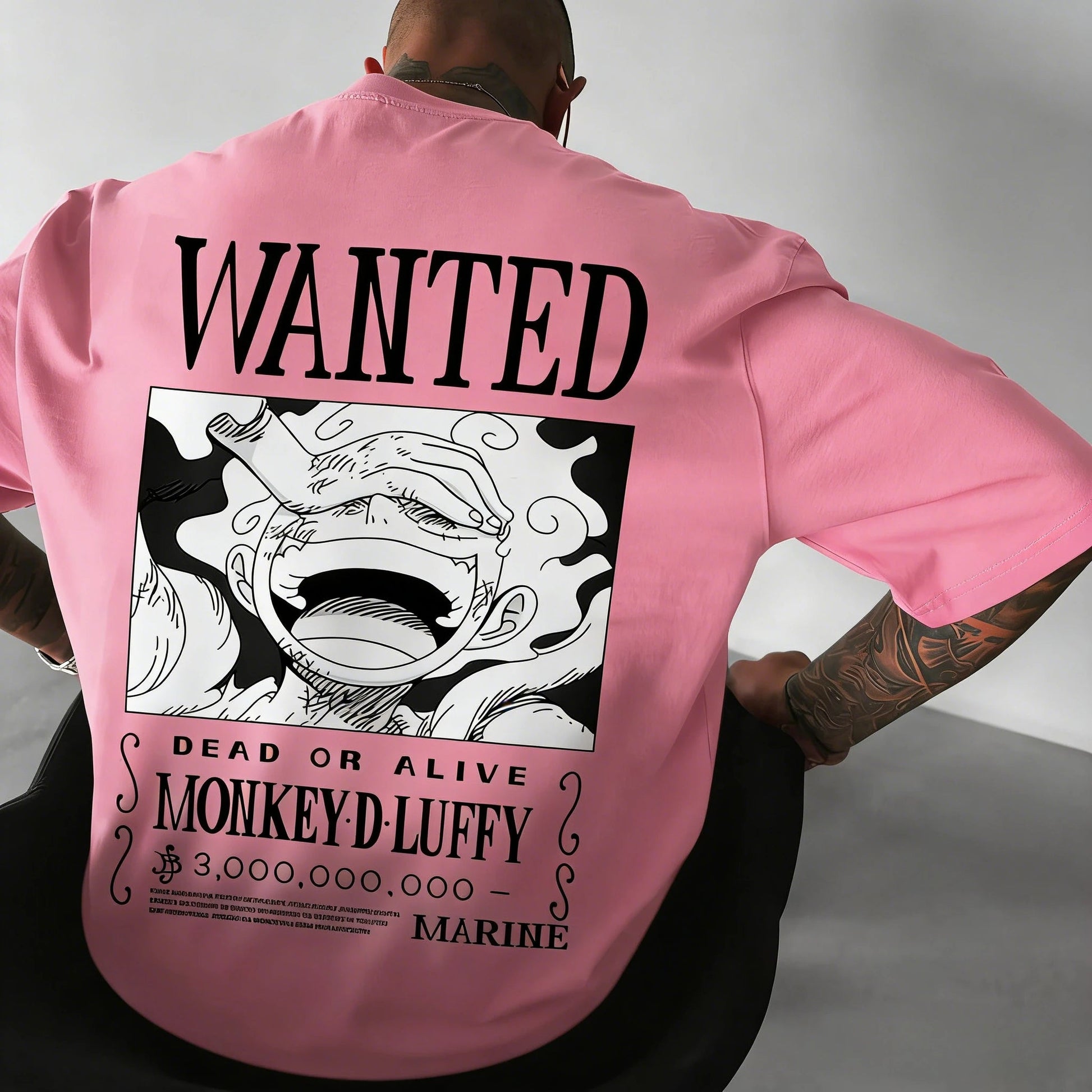 ONE PIECE Anime Luffy GEAR 5 Printed Cotton T-shirt Men's and Women's Summer New Street Hip Hop Loose Casual Parent Child Top - El Bean0s