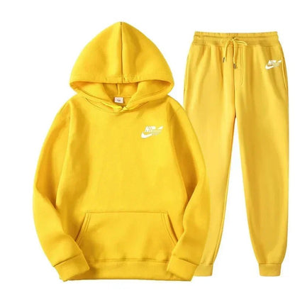 2025 Spring Autumn Men Casual Two Piece Sets Sweatshirts Men Women Street Los Fashion Printed Sports Suit - El Bean0s